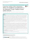 Scholarly article on topic 'A post-hoc analysis of the comparative efficacy of canagliflozin and glimepiride in the attainment of type 2 diabetes-related quality measures'