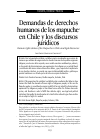 Scholarly article on topic 'Demandas de derechos humanos de los mapuche en Chile y los discursos jurídicos'