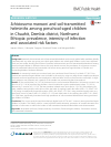 Scholarly article on topic 'Schistosoma mansoni and soil-transmitted helminths among preschool-aged children in Chuahit, Dembia district, Northwest Ethiopia: prevalence, intensity of infection and associated risk factors'