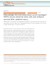 Scholarly article on topic 'Macrophage-derived extracellular vesicle-packaged WNTs rescue intestinal stem cells and enhance survival after radiation injury'
