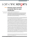 Scholarly article on topic 'Rotating carbon nanotube membrane filter for water desalination'