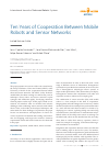 Scholarly article on topic 'Ten Years of Cooperation Between Mobile Robots and Sensor Networks'