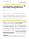 Scholarly article on topic 'Combination of aspirin with essential fatty acids is superior to aspirin alone to prevent or ameliorate sepsis or ARDS'