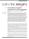 Scholarly article on topic 'Accumulation of organic C components in soil and aggregates'