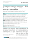 Scholarly article on topic 'Associations of statins and antiretroviral drugs with the onset of type 2 diabetes among HIV-1-infected patients'