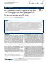 Scholarly article on topic 'Halloysite Nanotubes Supported Ag and ZnO Nanoparticles with Synergistically Enhanced Antibacterial Activity'