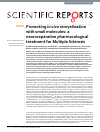 Scholarly article on topic 'Promoting in vivo remyelination with small molecules: a neuroreparative pharmacological treatment for Multiple Sclerosis'