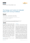 Scholarly article on topic 'The Design and Control of a Bipedal Robot with Sensory Feedback'