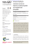 Scholarly article on topic 'Enhanced hydrogen evolution reaction on hybrids of cobalt phosphide and molybdenum phosphide'