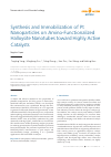 Scholarly article on topic 'Synthesis and Immobilization of Pt Nanoparticles on Amino-Functionalized Halloysite Nanotubes toward Highly Active Catalysts'