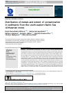 Scholarly article on topic 'Distribution of metals and extent of contamination in sediments from the south-eastern Baltic Sea (Lithuanian zone)'
