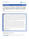 Scholarly article on topic 'Evaluation of multisystemic therapy pilot services in the Systemic Therapy for At Risk Teens (START) trial: study protocol for a randomised controlled trial'