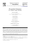 Scholarly article on topic 'Thresholded Tabulation in a Fuzzy Logic Setting'