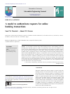 Scholarly article on topic 'A model to authenticate requests for online banking transactions'