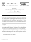Scholarly article on topic 'Adolescent coping strategies in secondary school'