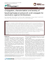 Scholarly article on topic 'Conjugation, characterization and toxicity of lipophosphoglycan-polyacrylic acid conjugate for vaccination against leishmaniasis'