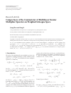 Scholarly article on topic 'Compactness of the Commutator of Multilinear Fourier Multiplier Operator on Weighted Lebesgue Space'