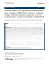 Scholarly article on topic 'Shamba Maisha: Pilot agricultural intervention for food security and HIV health outcomes in Kenya: design, methods, baseline results and process evaluation of a cluster-randomized controlled trial'