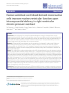 Scholarly article on topic 'Human umbilical cord blood-derived mononuclear cells improve murine ventricular function upon intramyocardial delivery in right ventricular chronic pressure overload'