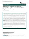 Scholarly article on topic 'Health service utilization after terrorism: a longitudinal study of survivors of the 2011 Utøya attack in Norway'