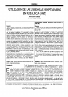 Scholarly article on topic 'Utilización de las urgencias hospitalarias en andalucía (1987)'