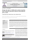 Scholarly article on topic 'Design and analysis of differential evolution algorithm based automatic generation control for interconnected power system'