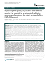Scholarly article on topic 'Improving the quality of palliative and terminal care in the hospital by a network of palliative care nurse champions: the study protocol of the PalTeC-H project'