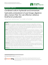 Scholarly article on topic 'Combined sodium hydroxide and ammonium hydroxide pretreatment of post-biogas digestion dairy manure fiber for cost effective cellulosic bioethanol production'