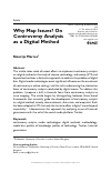 Scholarly article on topic 'Why Map Issues? On Controversy Analysis as a Digital Method'