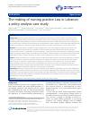 Scholarly article on topic 'The making of nursing practice Law in Lebanon: a policy analysis case study'