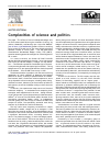 Scholarly article on topic 'Complexities of science and politics'