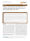 Scholarly article on topic 'Isolation, characterization and application of a cellulose-degrading strain Neurospora crassa S1 from oil palm empty fruit bunch'