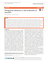 Scholarly article on topic 'Therapeutic advances in the treatment of vasculitis'