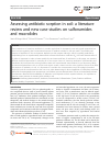 Scholarly article on topic 'Assessing antibiotic sorption in soil: a literature review and new case studies on sulfonamides and macrolides'