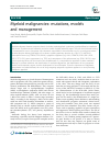 Scholarly article on topic 'Myeloid malignancies: mutations, models and management'