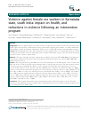 Scholarly article on topic 'Violence against female sex workers in Karnataka state, south India: impact on health, and reductions in violence following an intervention program'