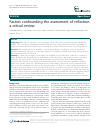 Scholarly article on topic 'Factors confounding the assessment of reflection: a critical review'