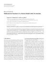 Scholarly article on topic 'Mathematical Analysis of a Cholera Model with Vaccination'