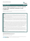 Scholarly article on topic 'Patients’ perceived purpose of clinical informed consent: Mill’s individual autonomy model is preferred'