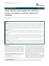 Scholarly article on topic 'Using internet search queries for infectious disease surveillance: screening diseases for suitability'