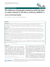 Scholarly article on topic 'The influence of parental smoking and family type on saliva cotinine in UK ethnic minority children: a cross sectional study'