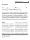 Scholarly article on topic 'Surface roughness of zirconia for full-contour crowns after clinically simulated grinding and polishing'
