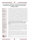 Scholarly article on topic 'The concept of <i>shalōm</i> as a constructive bereavement healing framework within a pluralist health seeking context of Africa'