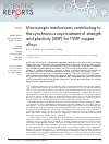 Scholarly article on topic 'Microscopic mechanisms contributing to the synchronous improvement of strength and plasticity (SISP) for TWIP copper alloys'