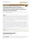 Scholarly article on topic 'Cloning strategies for heterologous expression of the bacteriocin enterocin A by Lactobacillus sakei Lb790, Lb. plantarum NC8 and Lb. casei CECT475'
