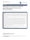 Scholarly article on topic 'Differential roles of galanin on mechanical and cooling responses at the primary afferent nociceptor'