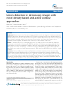 Scholarly article on topic 'Lesion detection in demoscopy images with novel density-based and active contour approaches'