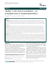 Scholarly article on topic '“Nudge” in the clinical consultation – an acceptable form of medical paternalism?'