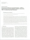 Scholarly article on topic ' Peroxisome Proliferator-Activated Receptor-  γ  (PPAR-  γ  ) Agonists Attenuate the Profibrotic Response Induced by TGF-  β  1 in Renal Interstitial Fibroblasts '