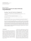 Scholarly article on topic 'Distance Measurement for the Indoor WSN Nodes Using WTR Method'